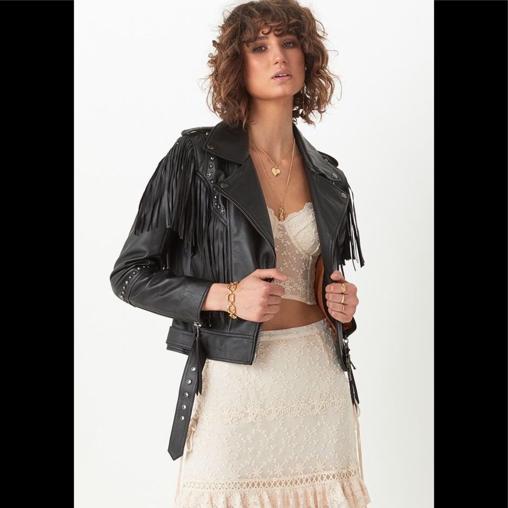 ♥️ NWT Spell Teadora Leather Jacket